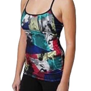 Rare Lululemon Power Y Tank Multi Dotty Print size 6